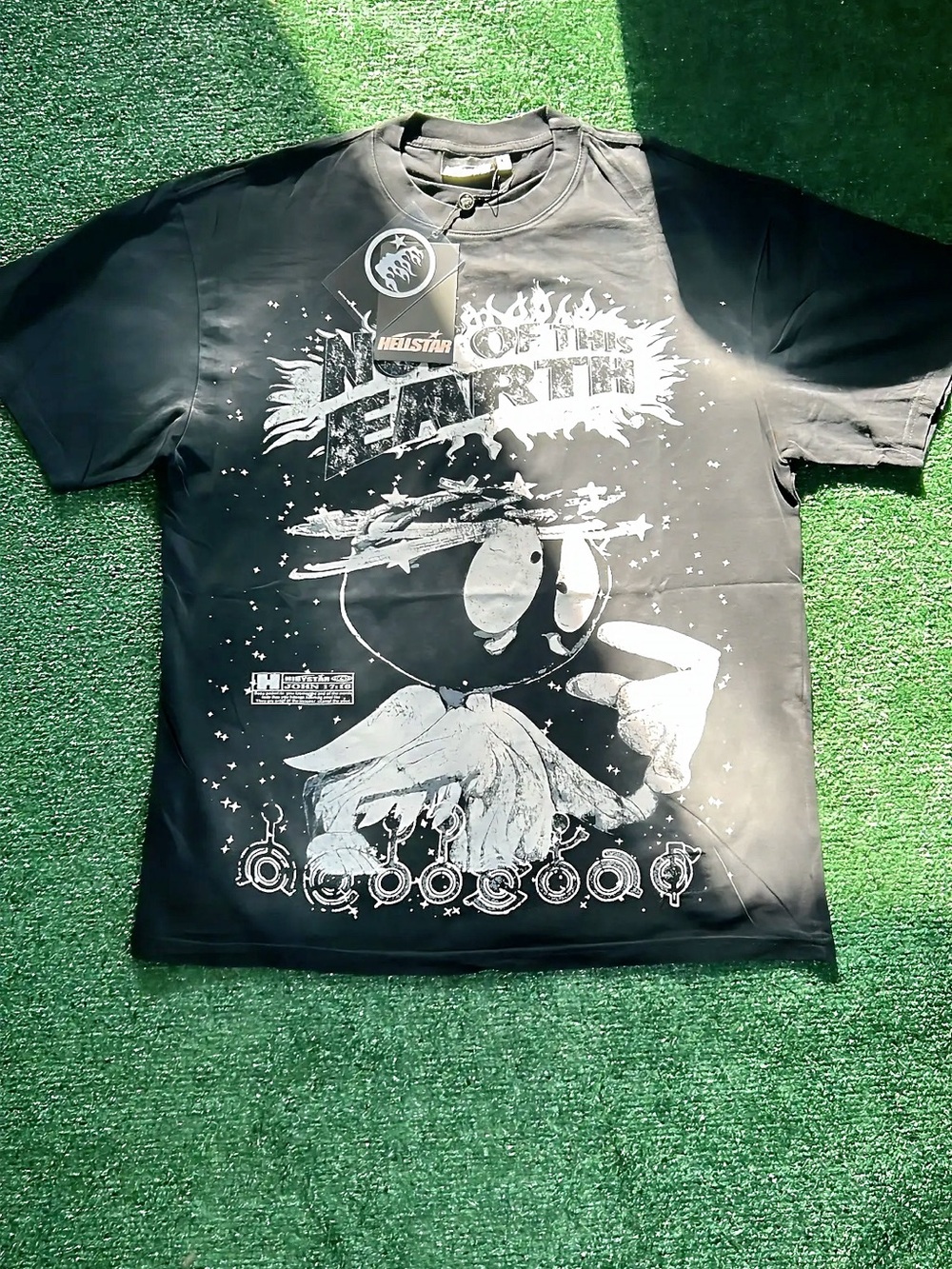 Black Graphic Men’s Hellstar Tee - Space Earth Design